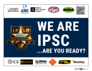 EARMOR M300T featured as a partner in IPSC World Cup magazine cover