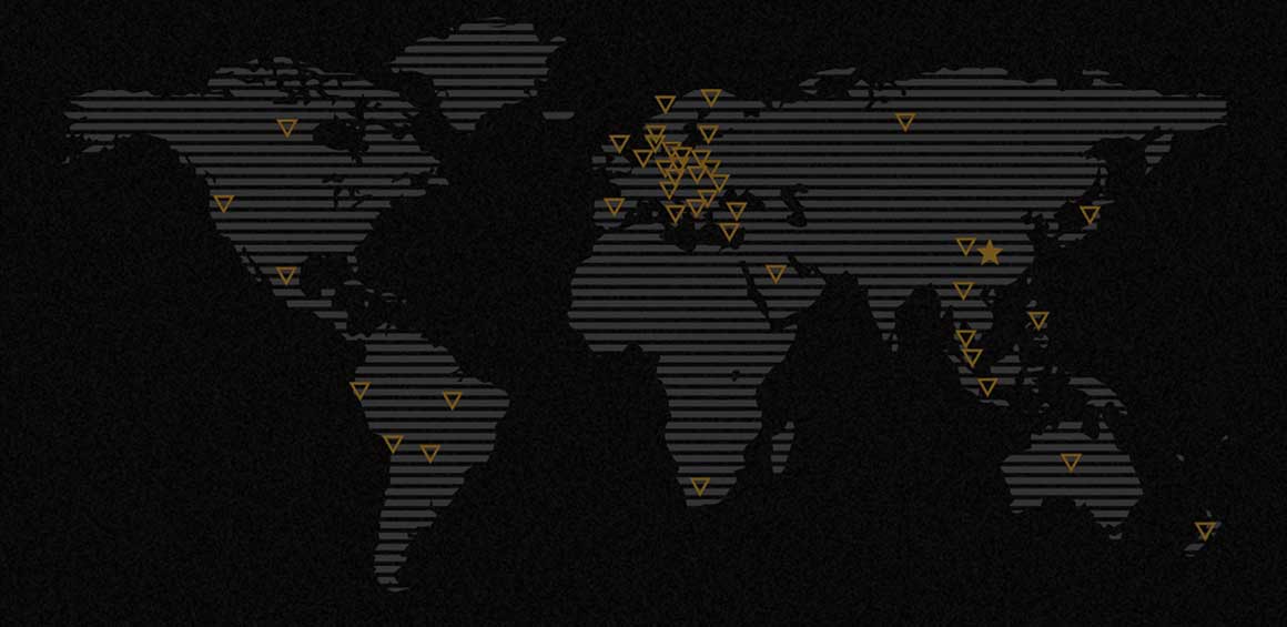 Global dealer network map